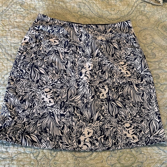 Lilly Pulitzer High Tide Navy Gday Mate Golf Luxletic Monika Skort UPF 50 - Picture 1 of 10